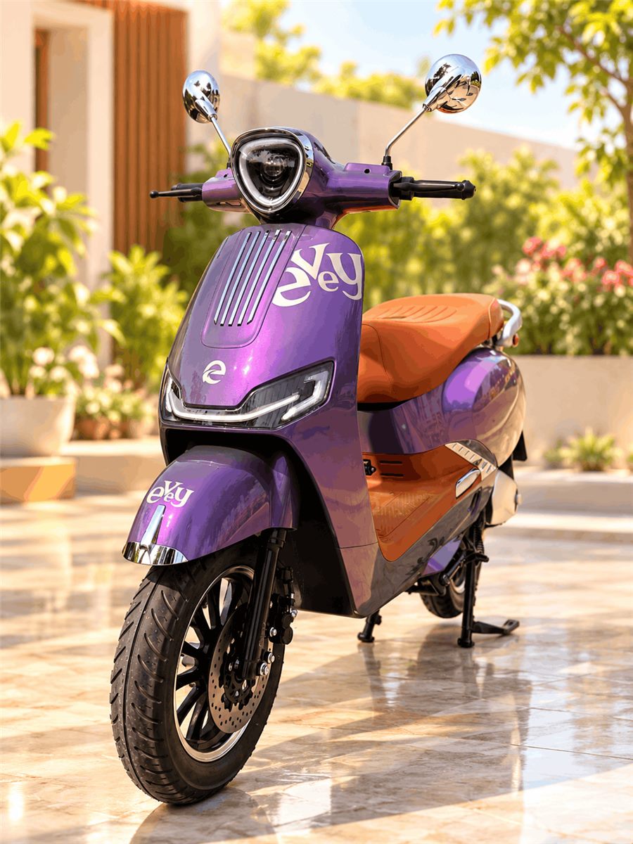 EVEY L9 electric scooter viewed from an angle